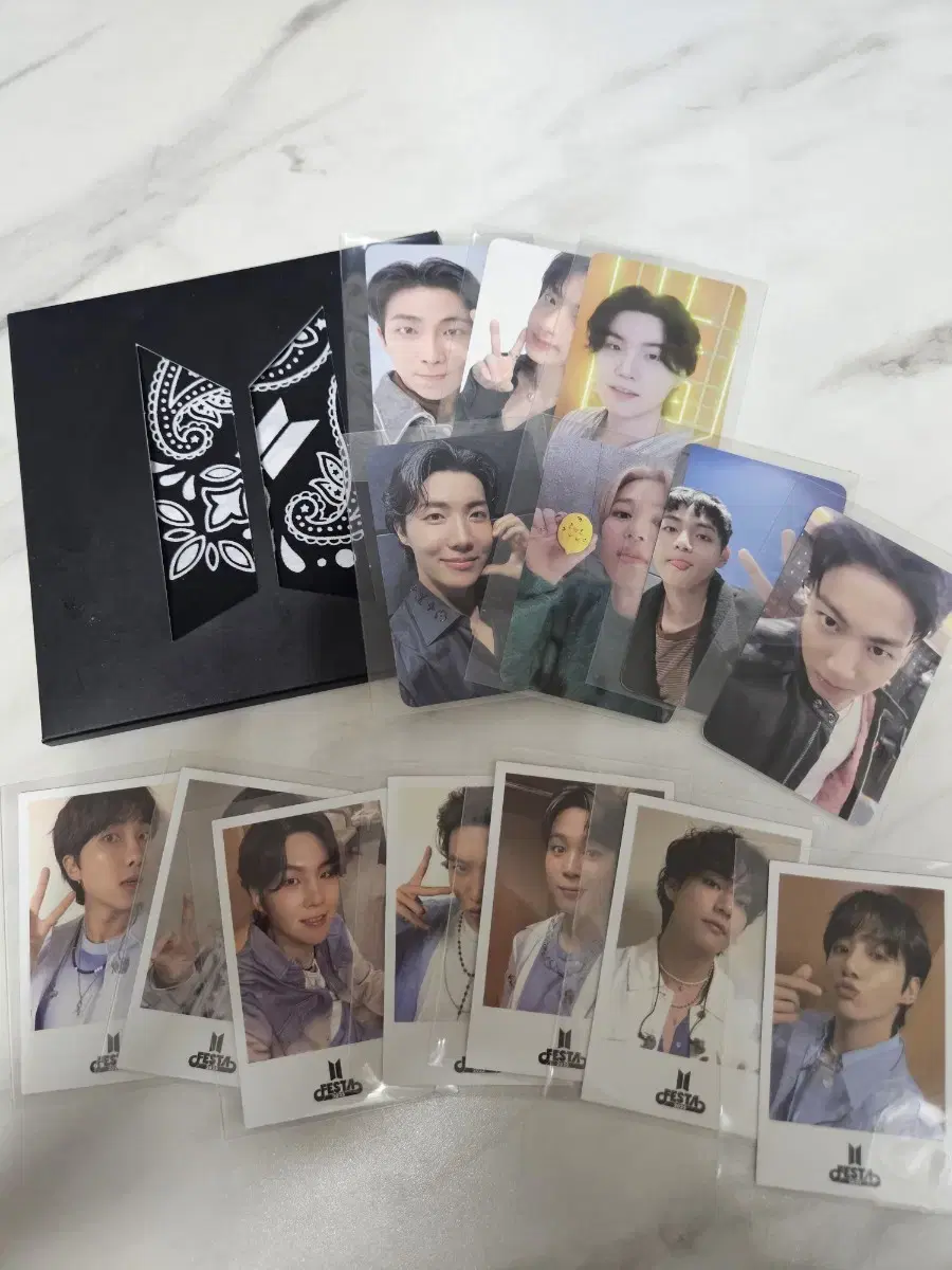 2025 Bts FESTA ARMY Zone Photocard Bandana Set on Bunjang